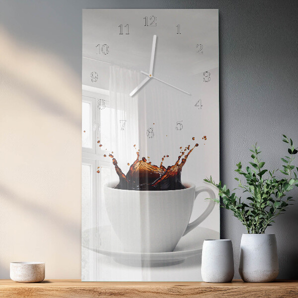 Glazen klok rechthoekige Koffie