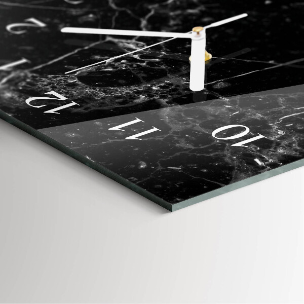 Glazen klok rechthoekige Grafiet
