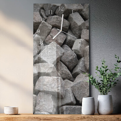 Glazen klok rechthoekige Stenen