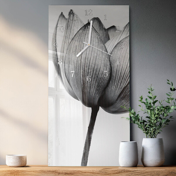 Glazen klok rechthoekige Tulp