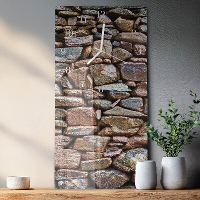 Glazen klok rechthoekige Stenen muur