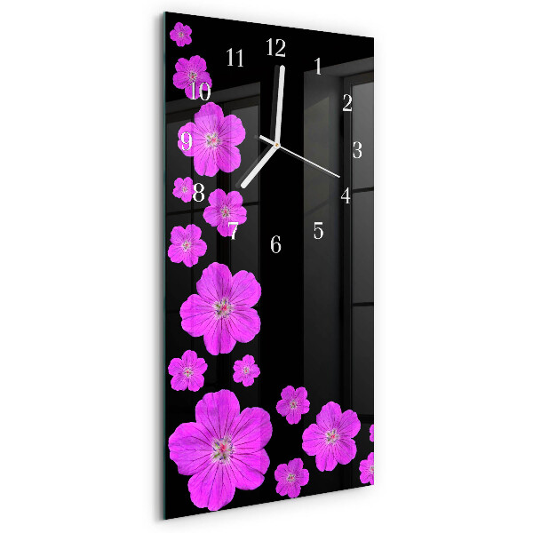 Glazen klok rechthoekige Bloemen
