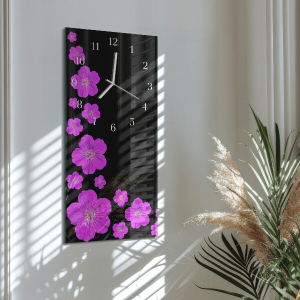 Glazen klok rechthoekige Bloemen