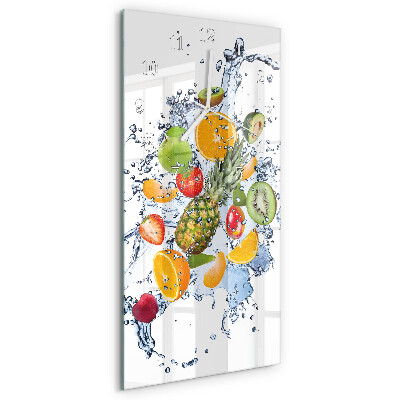 Glazen klok rechthoekige Fruit