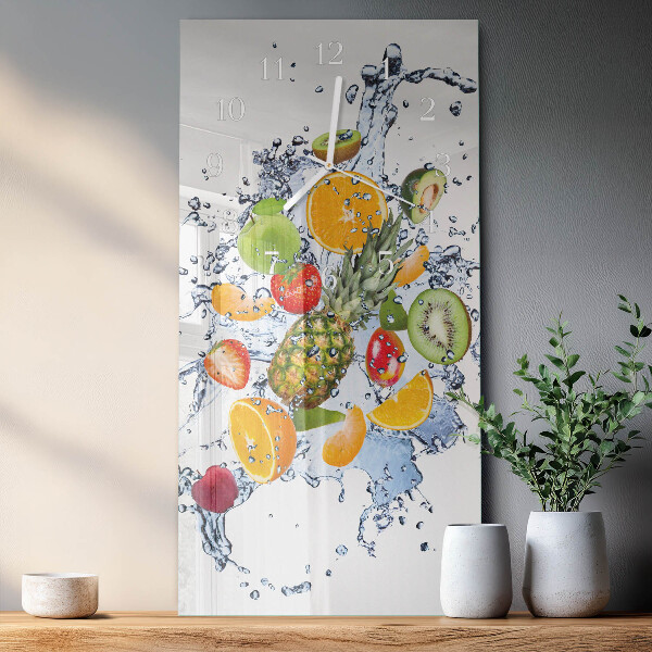 Glazen klok rechthoekige Fruit