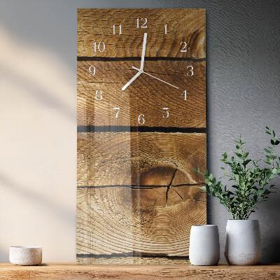 Glazen klok rechthoekige Hout