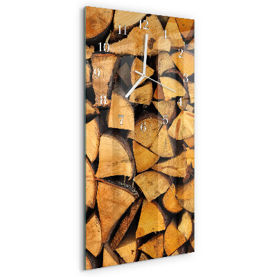 Glazen klok rechthoekige Hout