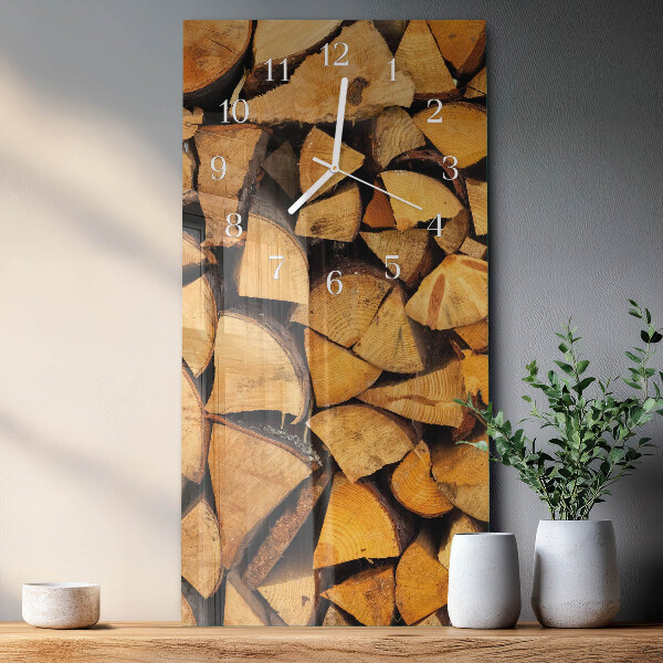 Glazen klok rechthoekige Hout