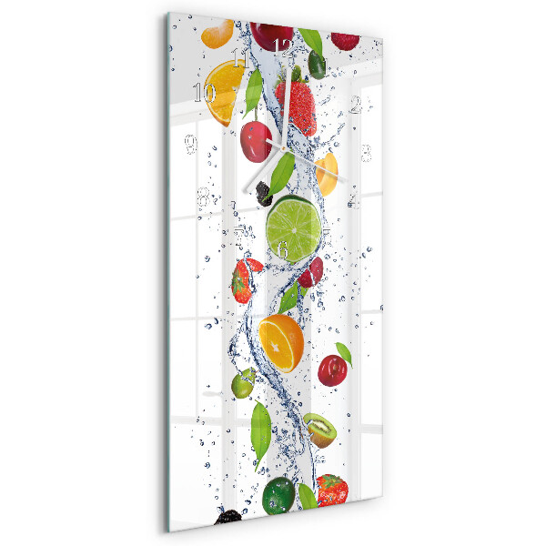 Glazen klok rechthoekige Fruit