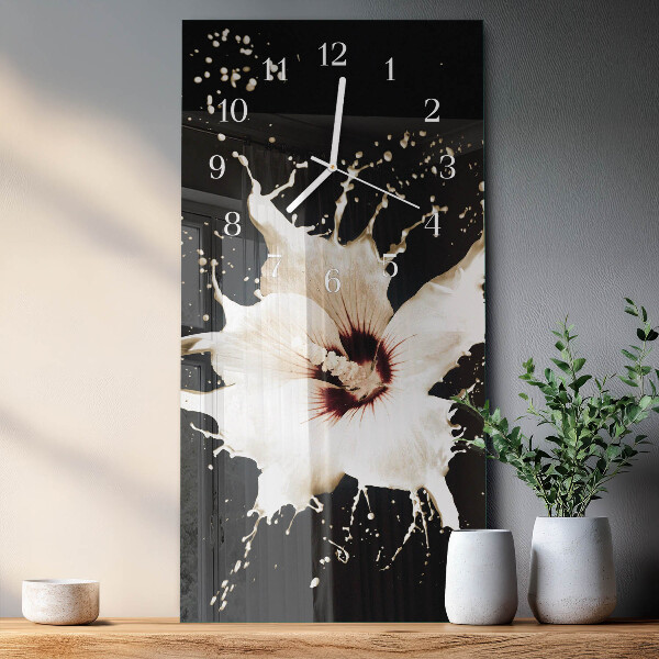 Glazen klok rechthoekige Bloem