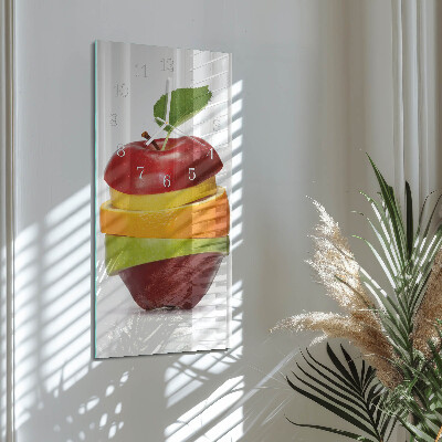 Glazen klok rechthoekige Fruit