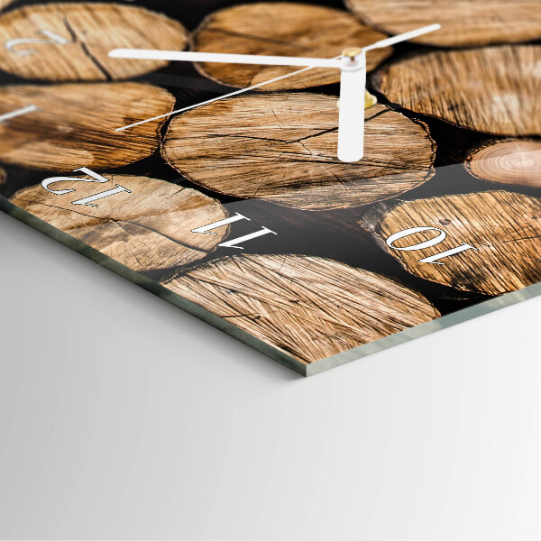 Glazen klok rechthoekige Houten balken