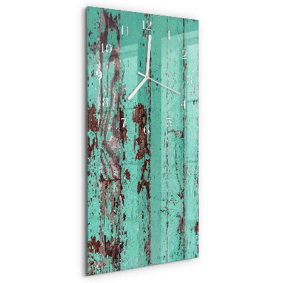 Glazen klok rechthoekige Houten muur