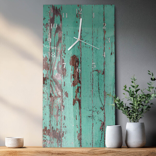 Glazen klok rechthoekige Houten muur
