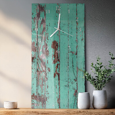 Glazen klok rechthoekige Houten muur