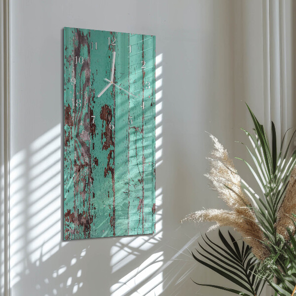 Glazen klok rechthoekige Houten muur