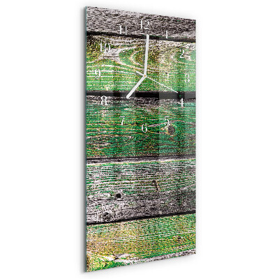 Glazen klok rechthoekige Houten planken