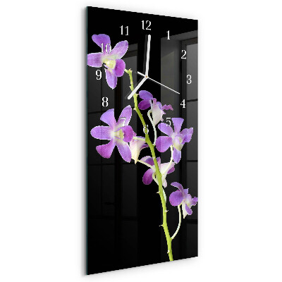 Glazen klok rechthoekige Bloemen