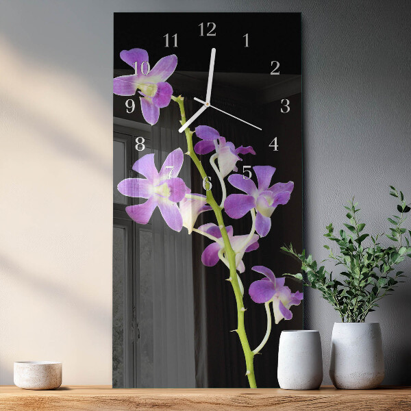 Glazen klok rechthoekige Bloemen