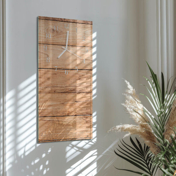 Glazen klok rechthoekige Houten panelen