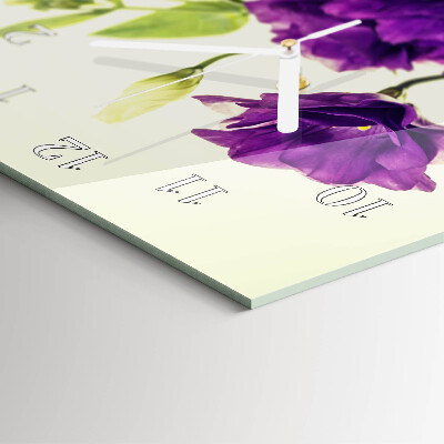 Glazen klok rechthoekige Bloemen