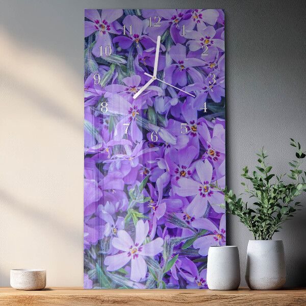 Glazen klok rechthoekige Bloemen