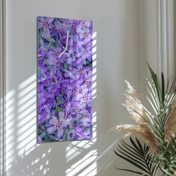 Glazen klok rechthoekige Bloemen