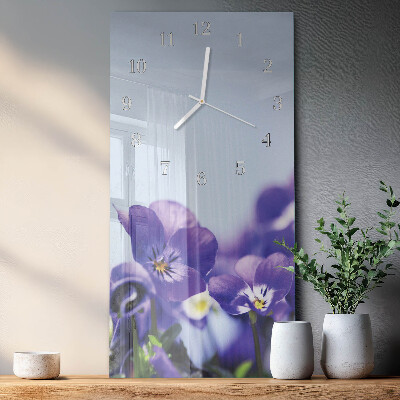 Glazen klok rechthoekige Bloemen