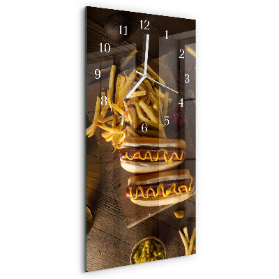 Glazen klok rechthoekige Fastfood
