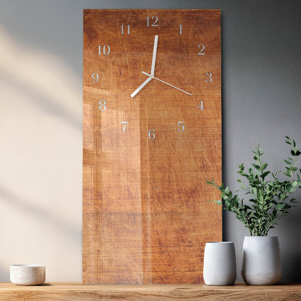 Glazen klok rechthoekige Houten planken