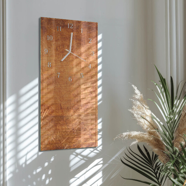 Glazen klok rechthoekige Houten planken