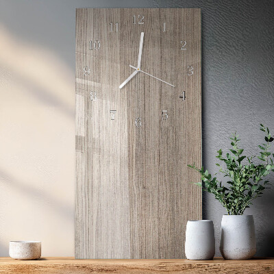Glazen klok rechthoekige Hout