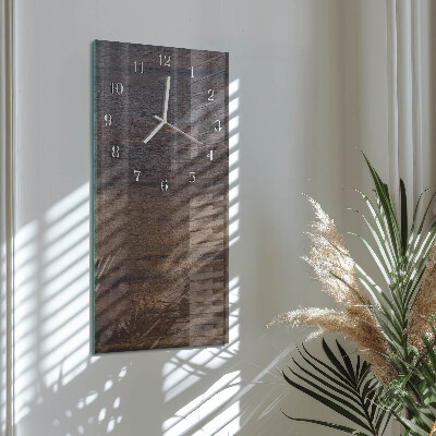 Glazen klok rechthoekige Houten plank