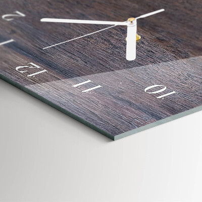Glazen klok rechthoekige Houten plank