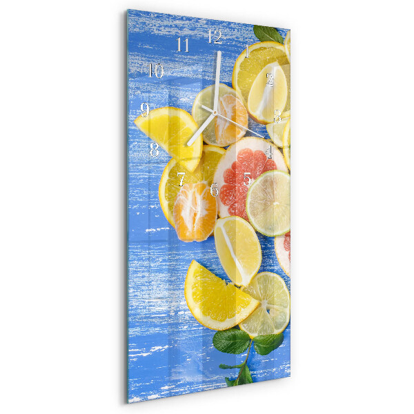Glazen klok rechthoekige Fruit