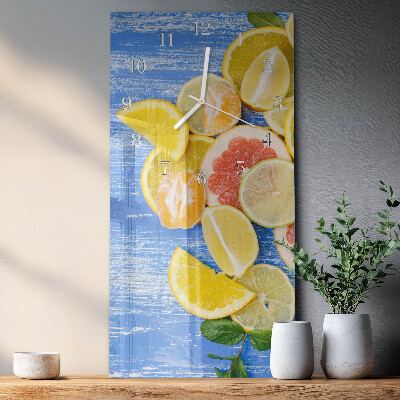 Glazen klok rechthoekige Fruit