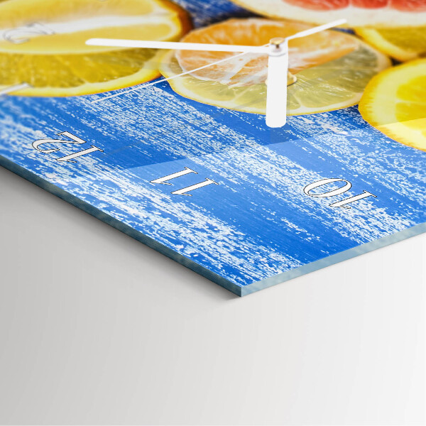 Glazen klok rechthoekige Fruit