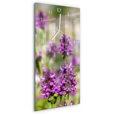 Glazen klok rechthoekige Bloemen