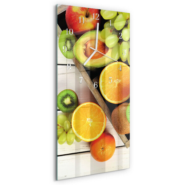 Glazen klok rechthoekige Fruit