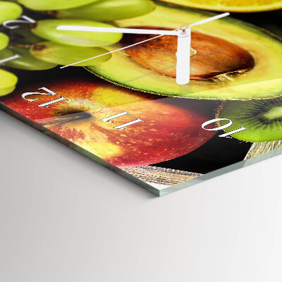 Glazen klok rechthoekige Fruit