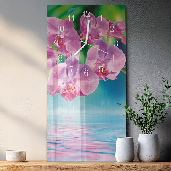 Glazen klok rechthoekige Orchideeën