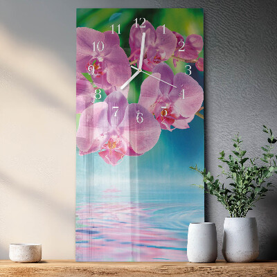 Glazen klok rechthoekige Orchideeën