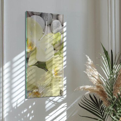 Glazen klok rechthoekige Orchideeënstenen