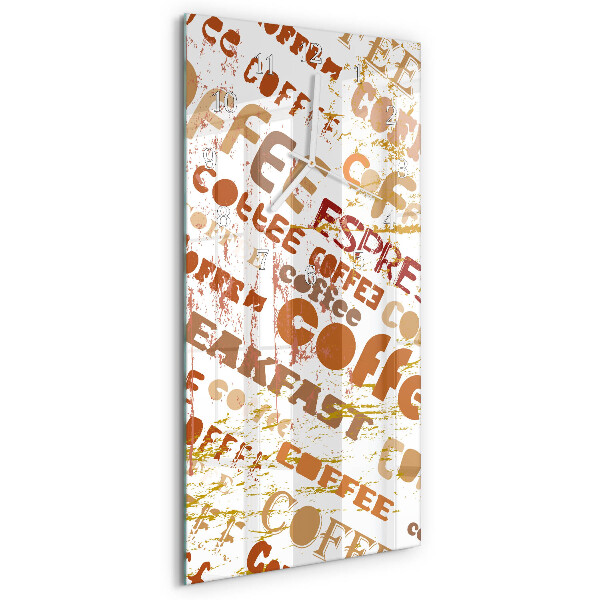 Glazen klok rechthoekige Koffie