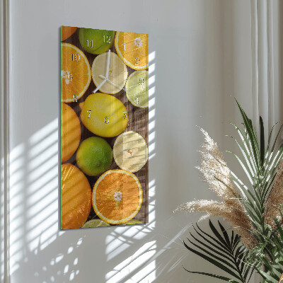 Glazen klok rechthoekige Fruit