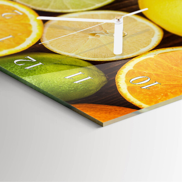 Glazen klok rechthoekige Fruit