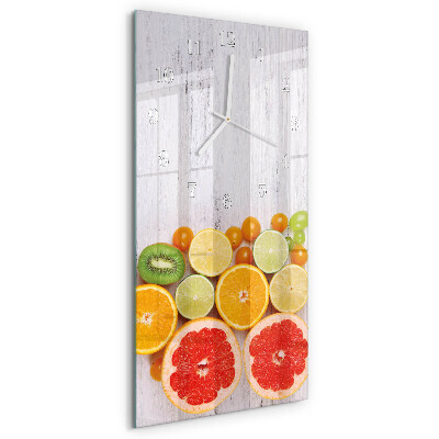 Glazen klok rechthoekige Fruit