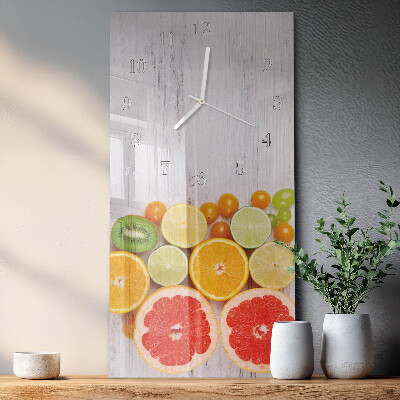 Glazen klok rechthoekige Fruit