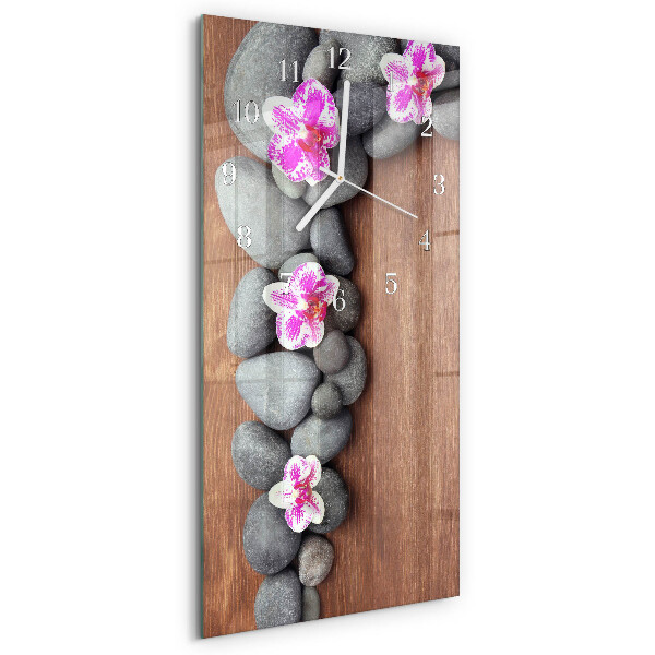 Glazen klok rechthoekige Orchideeënstenen
