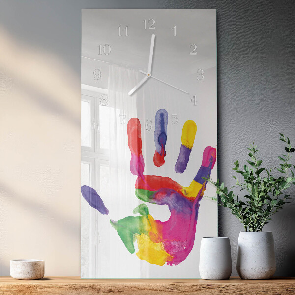 Glazen klok rechthoekige Hand